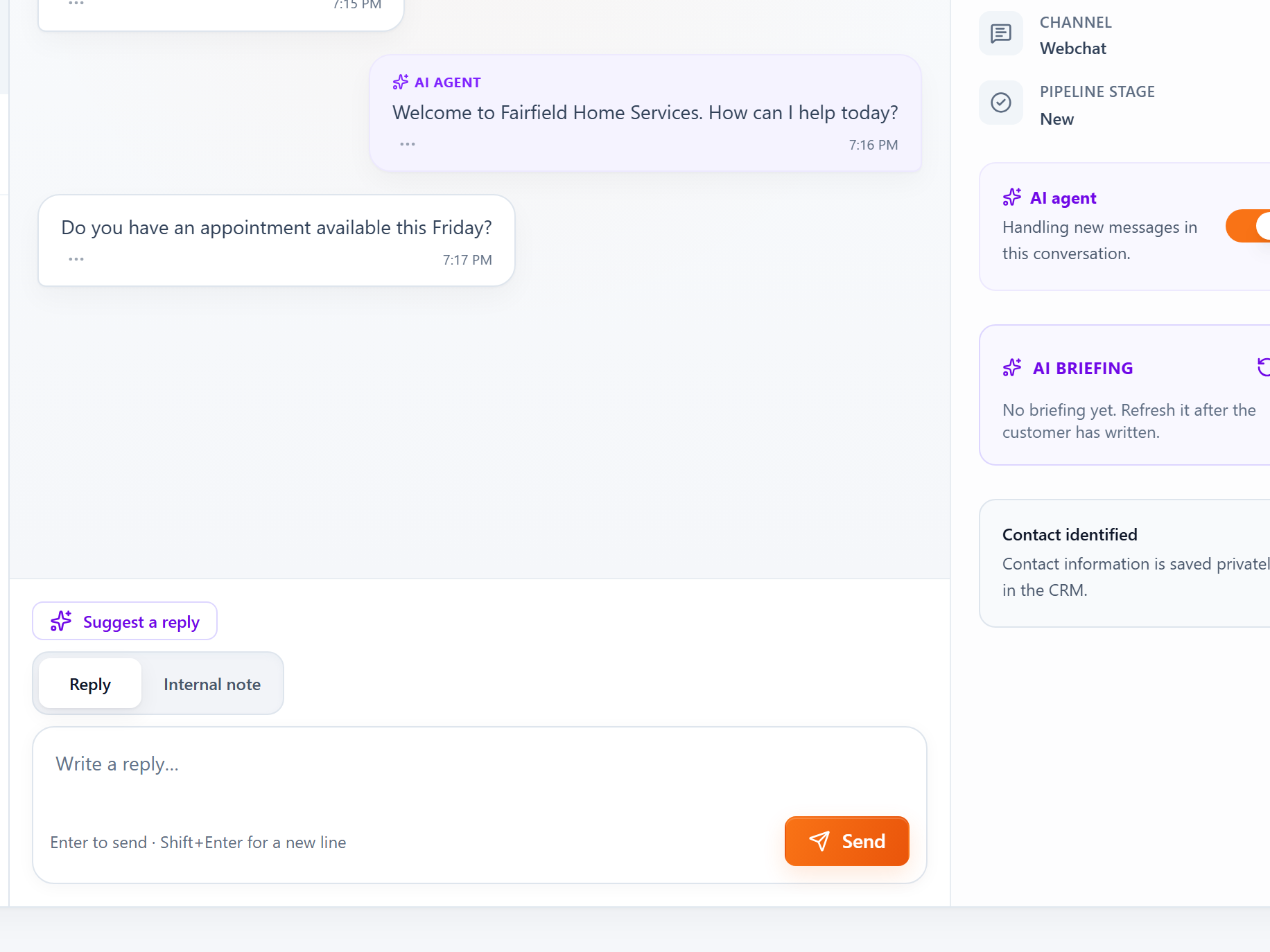 Every Chat Linked to Its Contact