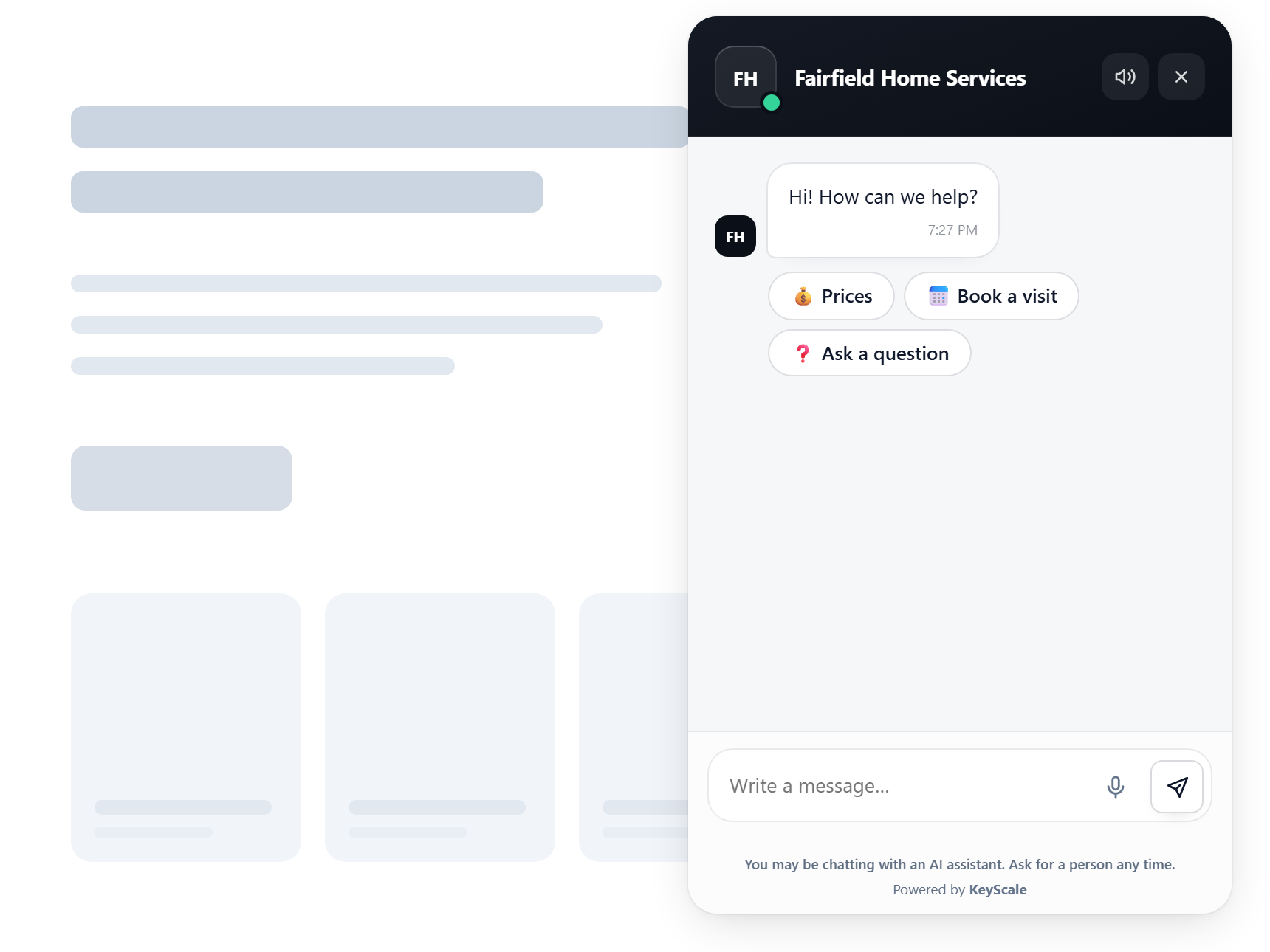 Webchat That Starts the Conversation
